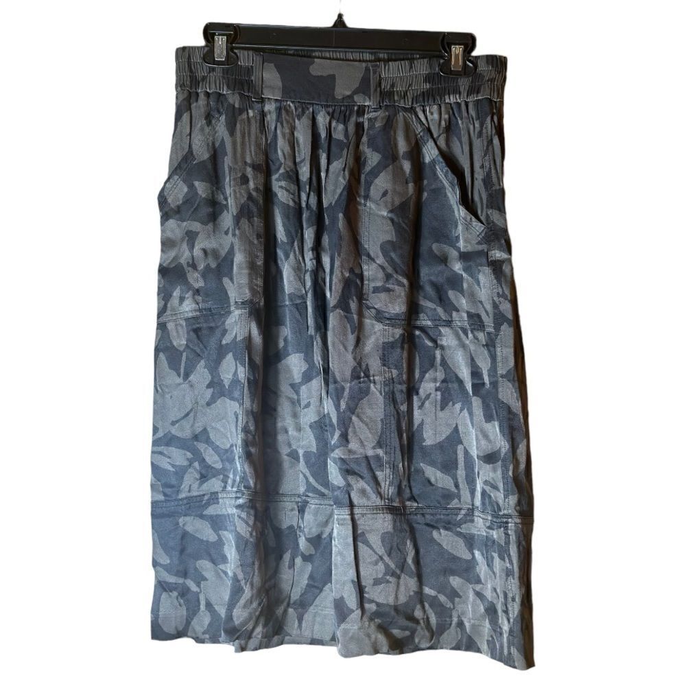 Ann Taylor Loft Grey and Green Skirt With Front Pockets Size Small 📦